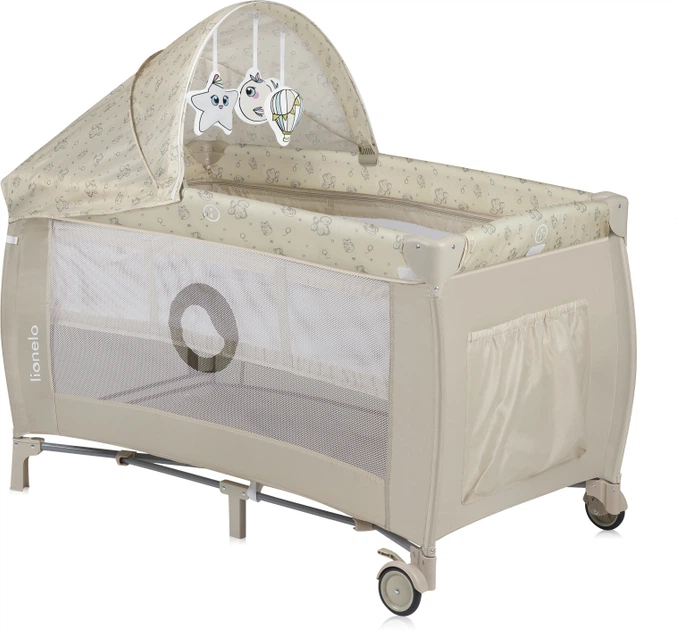 Манеж-кровать 2 в 1 Lionelo Sven Plus Beige Latte (LO-SVEN PLUS BEIGE LATTE) - изображение 3