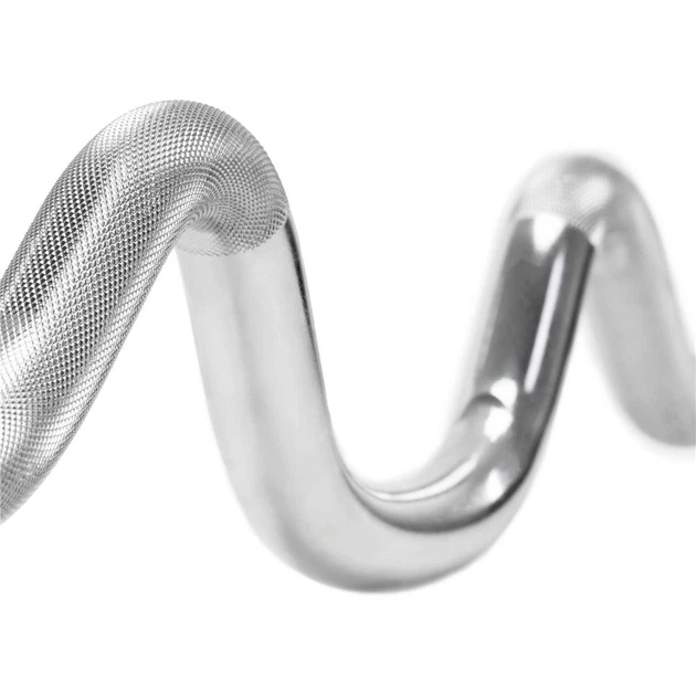 Гриф Actiget Cильно вигнутий Різьбовий Сталевий 120 см Штанга та затискачі 25 мм ACT0007 (5908455308106) - зображення 10