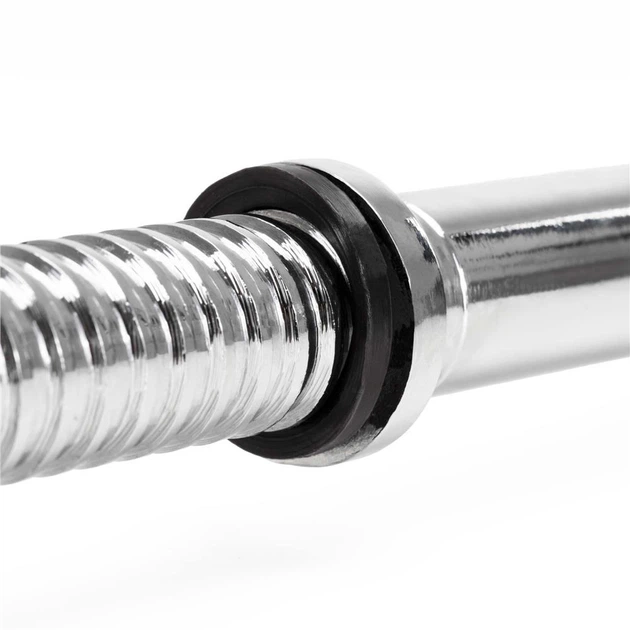 Гриф Actiget Cильно вигнутий Різьбовий Сталевий 120 см Штанга та затискачі 25 мм ACT0007 (5908455308106) - зображення 11