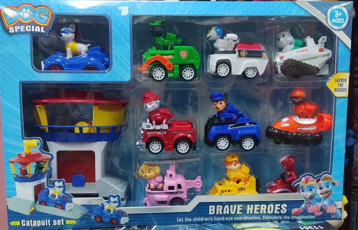 Игровой набор Dog Paw Patrol «Щенячий патруль», 10 штук, с спасательной станцией БАЗА - изображение 2
