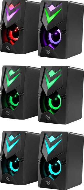 Акустическая система Defender J4 6W LED USB Black (4745090828689) - Фото 2 Акустическая система Defender J4 6W LED USB Black (4745090828689) - изображение 2