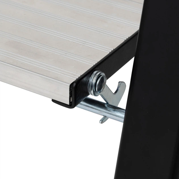Drabina 5five Simply Smart Easy aluminiowa 2-stopniowa Czarna (4008838217368) - obraz 4