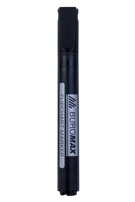 Маркер для фліпчартів Buromax чорний 2-4 мм круглий (BM.8810-01) - Фото 1 Маркер для фліпчартів Buromax чорний 2-4 мм круглий (BM.8810-01) - изображение 1