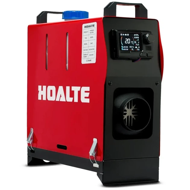 Автономный дизельный обогреватель HOALTE 8 кВт 12/24/230V с LCD, таймером, пультом и управлением со смартфона - изображение 2