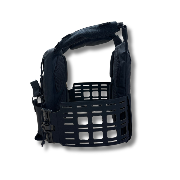 Плитоноска uaBRONIK (Plate Carrier Light) відкритого типу Чорна - зображення 3