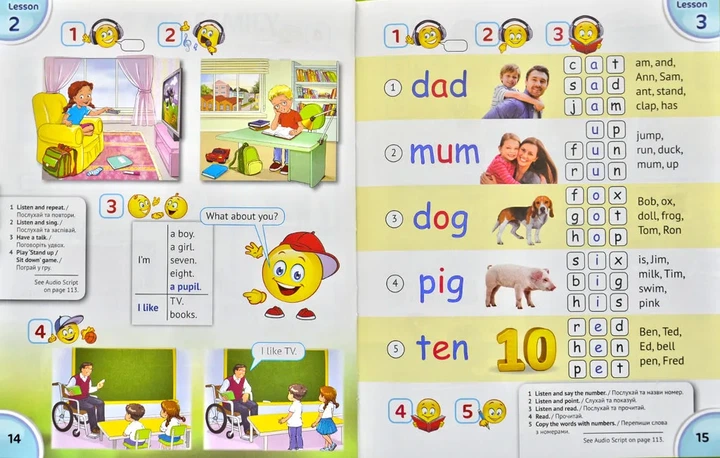 Учебник для 2 класса English with Smiling Sam 2 (с аудиосопровождением и мультимедийной интерактивной программой) - изображение 6