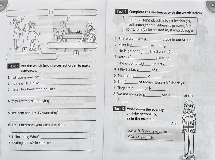 Англійська мова. Робочий зошит для 4 класу "Activity Book" (з аудіосупроводом, мультимедійною програмою та тестами) - Фото 9 Англійська мова. Робочий зошит для 4 класу "Activity Book" (з аудіосупроводом, мультимедійною програмою та тестами) - зображення 9