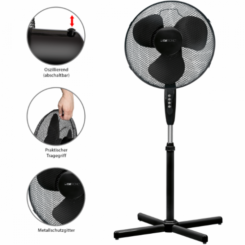 Вентилятор Clatronic VL 3603 S, Ø 40 см, 45 Вт - Фото 1 Вентилятор Clatronic VL 3603 S, Ø 40 см, 45 Вт - изображение 1