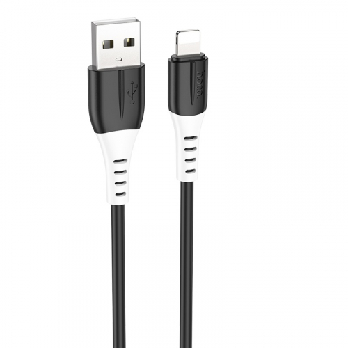 Кабель HOCO X82 silicone charging data cable for iPhone black - Фото 2 Кабель HOCO X82 silicone charging data cable for iPhone black - изображение 2