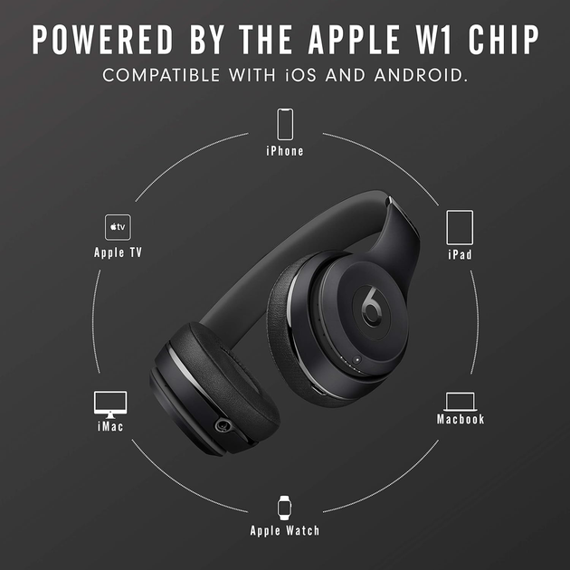 Бездротові навушники Beats Solo3 Wireless Black (MX432LL/MP582) - зображення 4