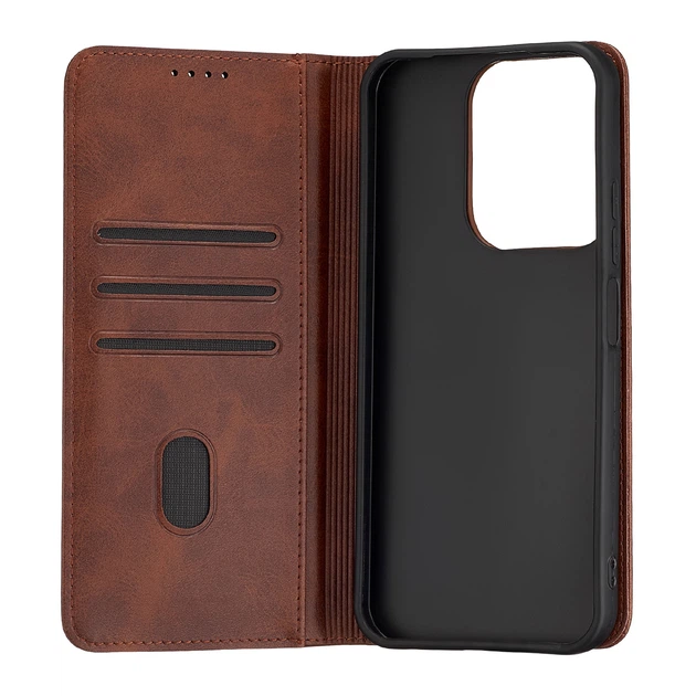 Чехол-книжка Premium Xiaomi Redmi 15С Dark Brown - изображение 2