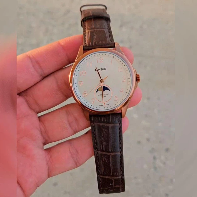 Годинник чоловічий Casio MTP-M110RL-5A MOON PHASE - зображення 4