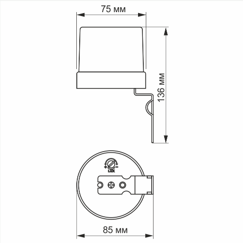 Датчик освітленності 25А 220V фотометричний VL-SN03 Videx - изображение 3