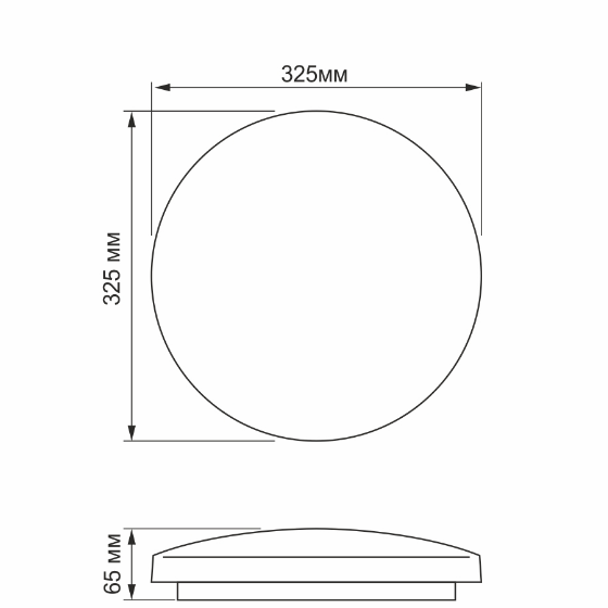 LED Світильник настінно-стельовий 24W 5000К 220V Кільця TLCL-245C Titanum - изображение 2
