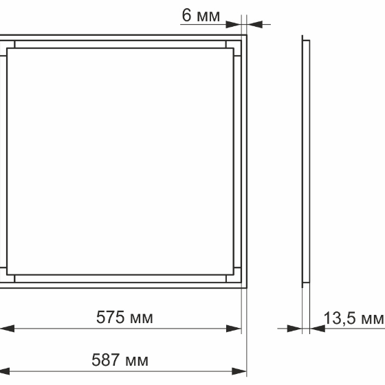 LED Панель 40W 4100К ART VL-PA404W Videx - изображение 3