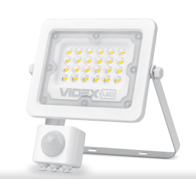 LED Прожектор 10W 5000К 220V з датчиком руху та освітлення білий VL-F2e105W-S Videx - Фото 5 LED Прожектор 10W 5000К 220V з датчиком руху та освітлення білий VL-F2e105W-S Videx - зображення 5