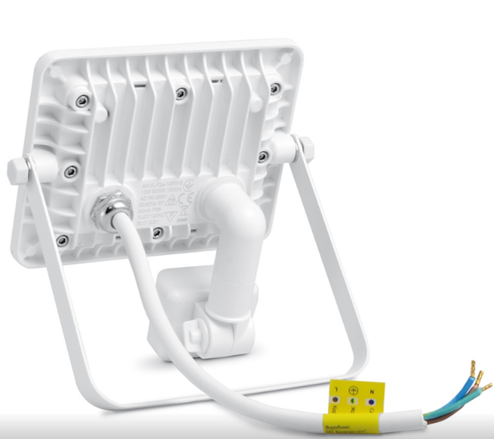 LED Прожектор 10W 5000К 220V з датчиком руху та освітлення білий VL-F2e105W-S Videx - Фото 4 LED Прожектор 10W 5000К 220V з датчиком руху та освітлення білий VL-F2e105W-S Videx - зображення 4