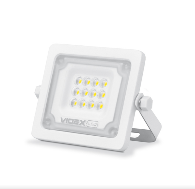 LED Прожектор 10W 5000К 220V білий VL-F2e-105W Videx - зображення 2