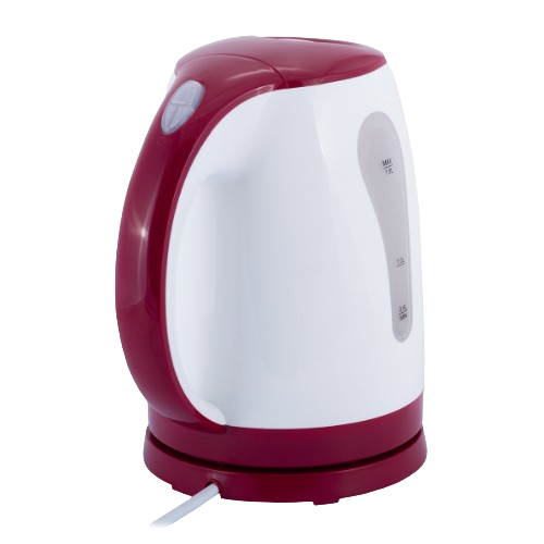 Електрочайник 1,8л 1850-2200W пластик (диск) білий/червоний 1715R KAMILLE - изображение 5