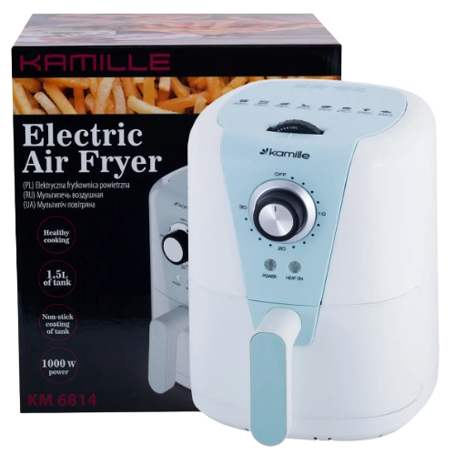 Фритюрниця електрична 1,5л 1000W 6814 KAMILLE - изображение 6