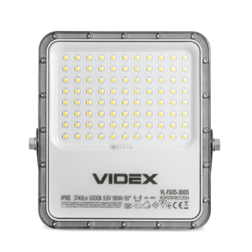LED Прожектор 5000К 3740Lm автономний VL-FSO5-3005 Videx - зображення 3