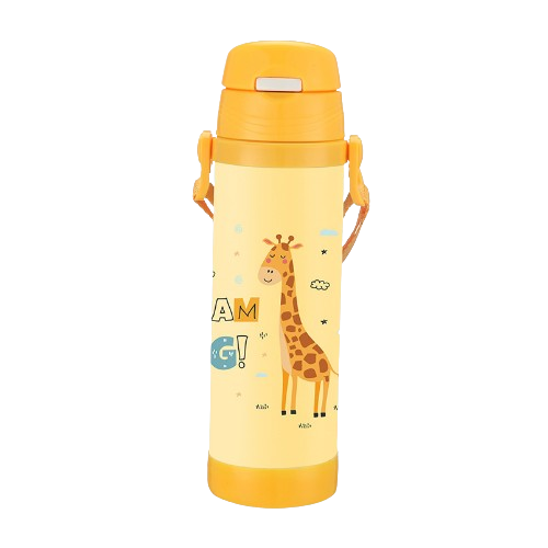 MR-1640-50-D Дит.термос "Giraffe"0,5л Maestro з силік.труб. - Фото 1 MR-1640-50-D Дит.термос "Giraffe"0,5л Maestro з силік.труб. - зображення 1