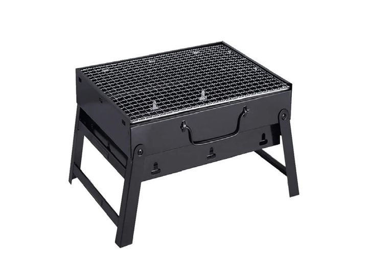 Портативний складний мангал для гриля та барбекю TL-372 BBQ Grill Portable 35 x 27 x 20 см, з ручкою, решіткою та вентиляцією - Фото 1 Портативний складний мангал для гриля та барбекю TL-372 BBQ Grill Portable 35 x 27 x 20 см, з ручкою, решіткою та вентиляцією - зображення 1