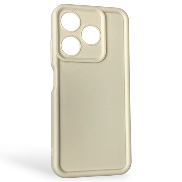 Чехол силиконовый Soft Touch для TECNO Spark 10 (KI5q) молочный (Полная защита камеры) - Фото 1 Чехол силиконовый Soft Touch для TECNO Spark 10 (KI5q) молочный (Полная защита камеры) - изображение 1