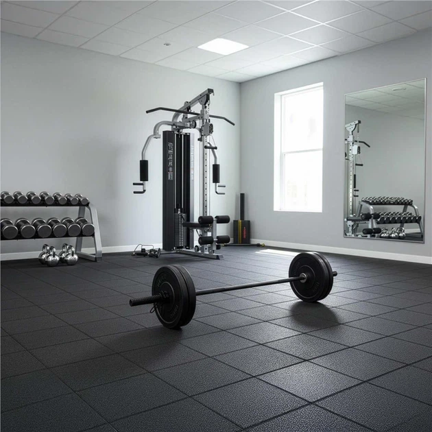 Гриф Actiget прямий різьбовий чорний 180 см штанга та затискачі 25 мм ACT0011 (5908455308144) - зображення 12