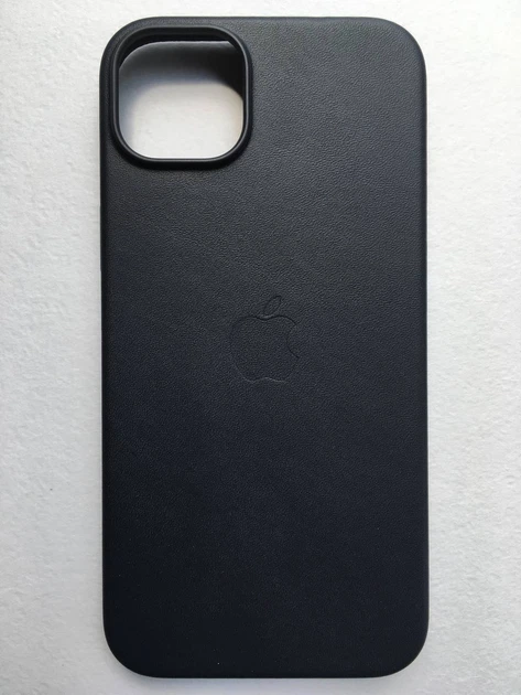 Чехол кожаный Leather Case with MagSafe для Apple Iphone 14 Plus (6.7") Black - изображение 4