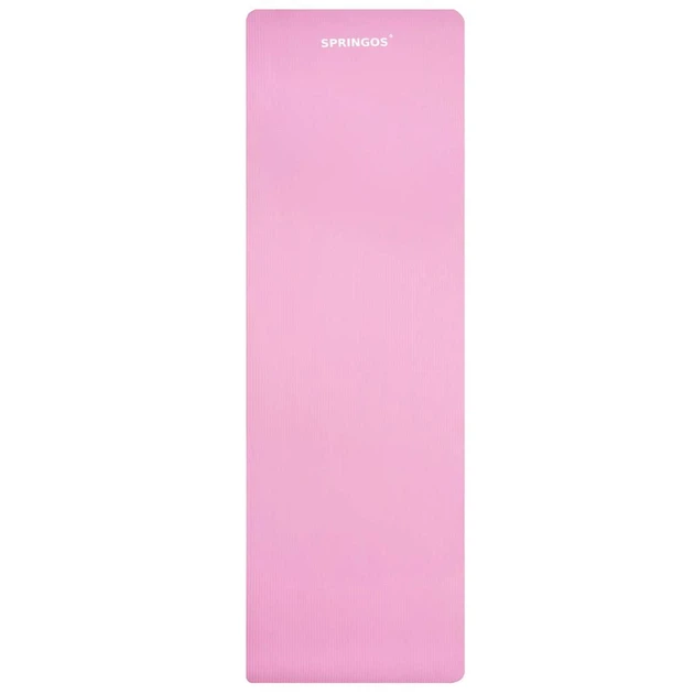 Килимок для вправ Springos Товстий Рожевий YG0040 (5907719408477) - зображення 14