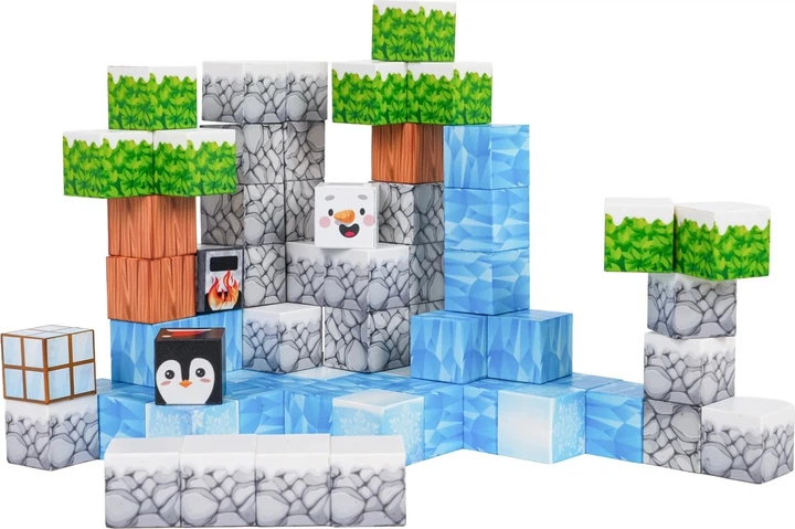 Zestaw klocków magnetycznych 3D 66 elementów ZKL.CH1310 (5903864974003) - obraz 3