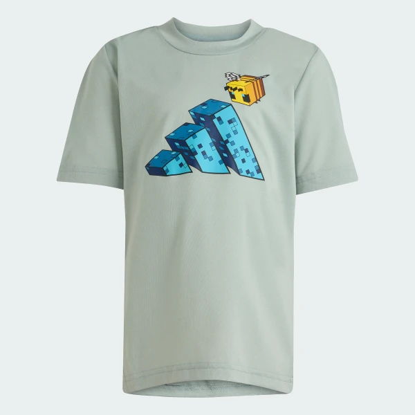 Детский летний комплект (футболка + шорты) для мальчика Adidas Minecraft KD0978 134-140 см Wonder Sage (4068821216181) - Фото 7 Детский летний комплект (футболка + шорты) для мальчика Adidas Minecraft KD0978 134-140 см Wonder Sage (4068821216181) - изображение 7
