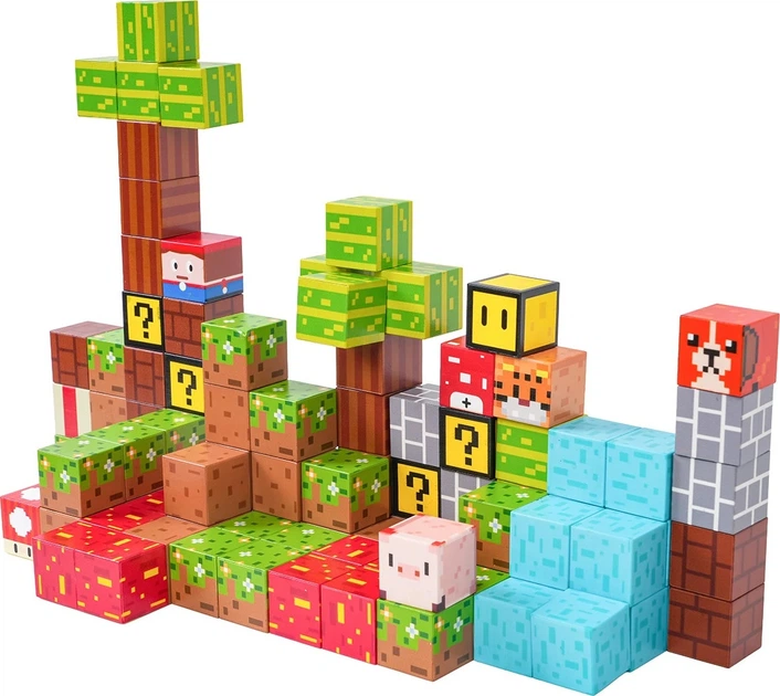 Конструктор магнітний 3D 102 елементи ZKL.CH1378 (5903864973938) - зображення 3