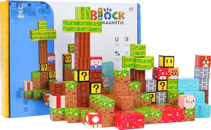 Конструктор магнітний 3D 102 елементи ZKL.CH1378 (5903864973938) - зображення 7