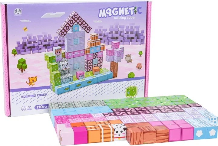 Zestaw klocków magnetycznych 3D 110 elementów ZKL.CH1331 (5903864973969) - obraz 5