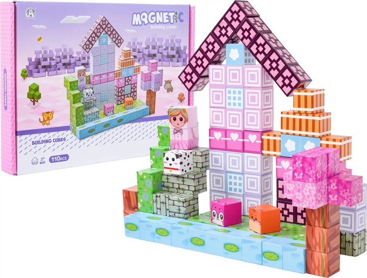 Zestaw klocków magnetycznych 3D 110 elementów ZKL.CH1331 (5903864973969) - obraz 7