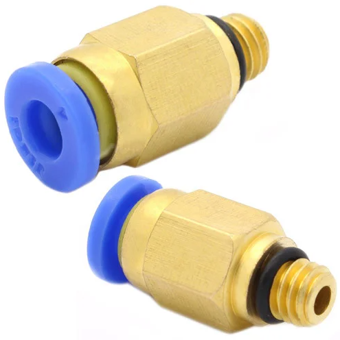 Фітінг, кріплення PTFE трубки PC4-M6 MK8 E3D для 3D-принтера - Фото 1 Фітінг, кріплення PTFE трубки PC4-M6 MK8 E3D для 3D-принтера - зображення 1