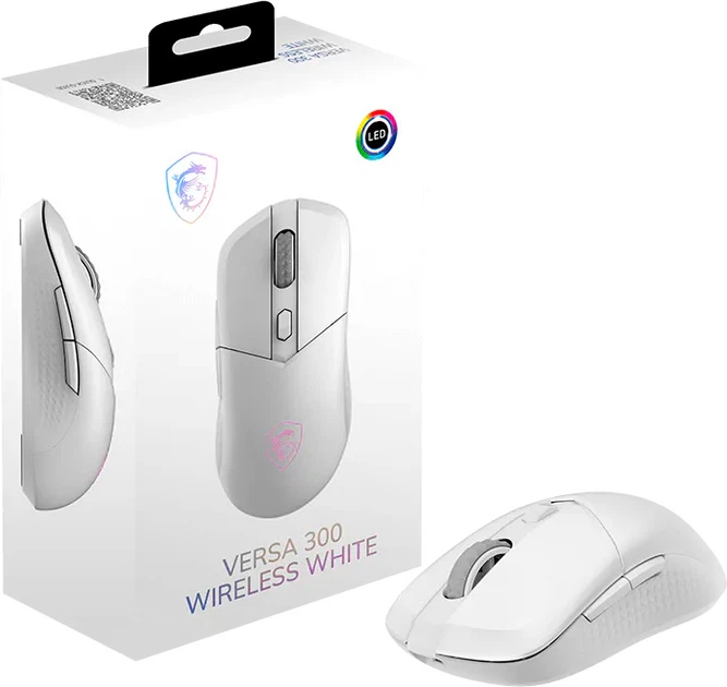Миша MSI VERSA 300 W Wireless/Bluetooth/USB White (VERSA 300 W WHITE) - зображення 5