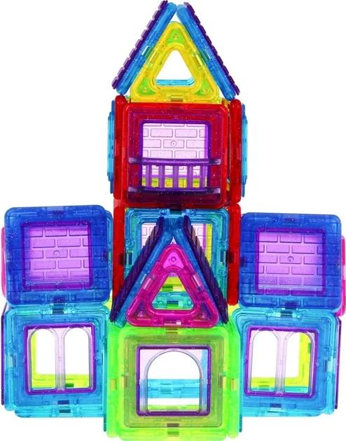 Конструктор магнітний MEGA 184 елементи ZKL.M008 (5903864909395) - зображення 4