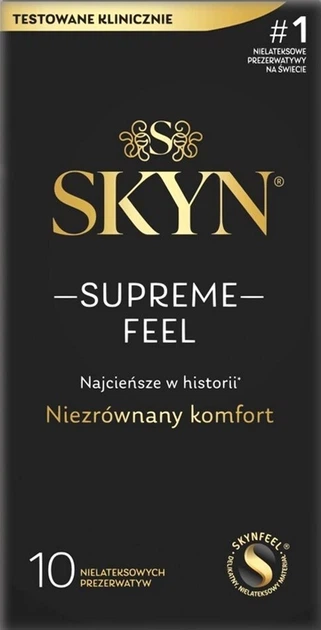 Презервативи Skyn Supreme Feel без латексу 10 шт дуже чутливі - зображення 2