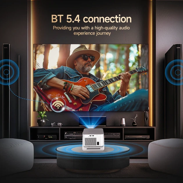 Смарт проектор с автофокусом Magcubic HY350 Max Android 14, chip H726, 8K24fps, 2GB/16GB Wi-Fi 2.4G/5G Обновленная версия Кинотеатр White (19033) - изображение 6