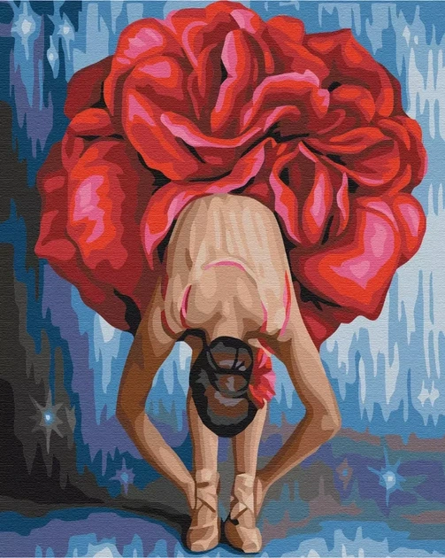 Картина за номерами Квіткова балерина 40x50 Brushme (BS22465) - Фото 1 Картина за номерами Квіткова балерина 40x50 Brushme (BS22465) - зображення 1