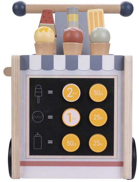 Біговел Quint Wooden Balance Bike Ice Cream Cart Jack & Jacky (640040) (8716096020199) - зображення 5