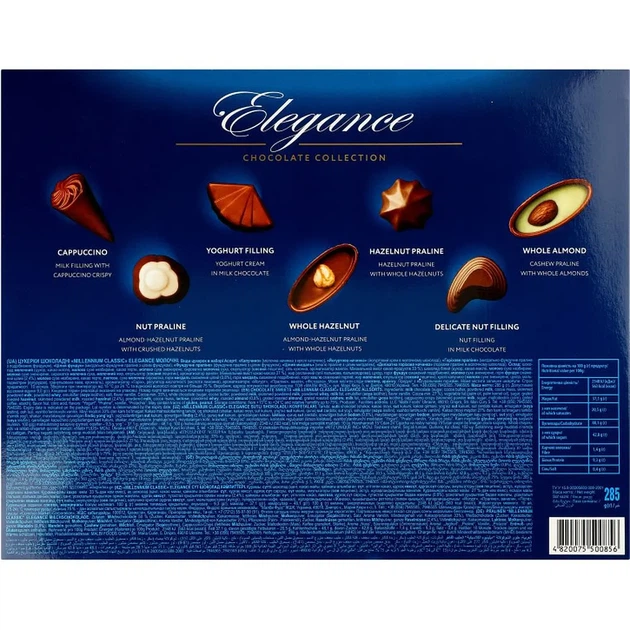 Цукерки Millennium Classic Асорті Elegance молочні 285 г - изображение 2