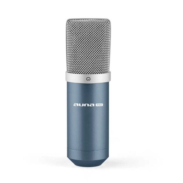 Мікрофон конденсаторний Auna MIC-900BL, USB-мікрофон для стрімінгу, підкастів - зображення 2