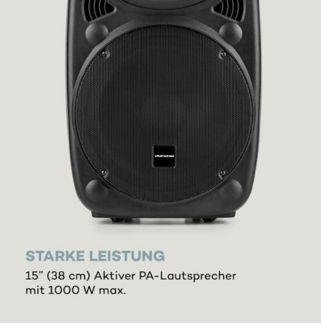 Мобільна акумуляторна акустична система Streetstar 2.0 15" sub BT/USB/AUX 2xmicro 1000 Вт - Фото 6 Мобільна акумуляторна акустична система Streetstar 2.0 15" sub BT/USB/AUX 2xmicro 1000 Вт - зображення 6