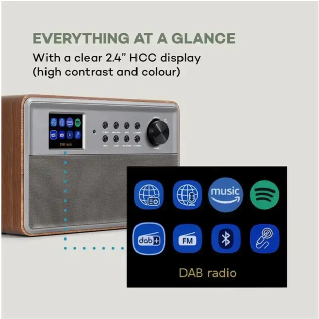 Интернет-радио Auna Connect Link Smart Radio, умное радио для дома 7 Вт - изображение 2