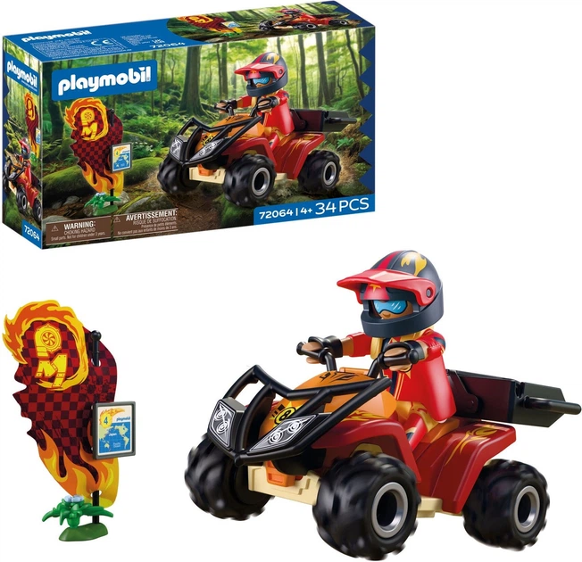 Terenowy quad Playmobil Cars 72064 (4008789720641) - obraz 2