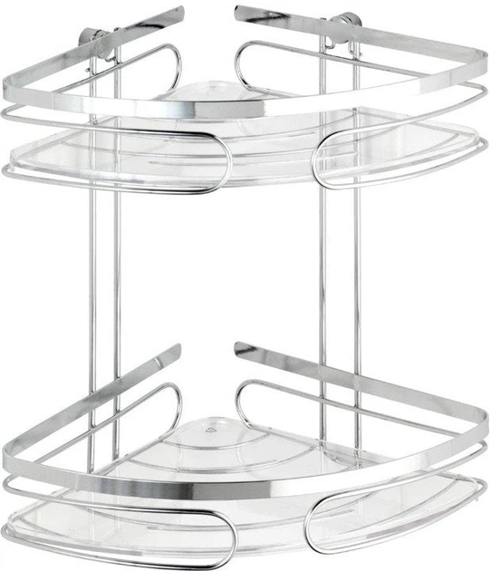 Półka łazienkowa Wenko Premium narożna 2-poziomowa (4008838204122) - obraz 2